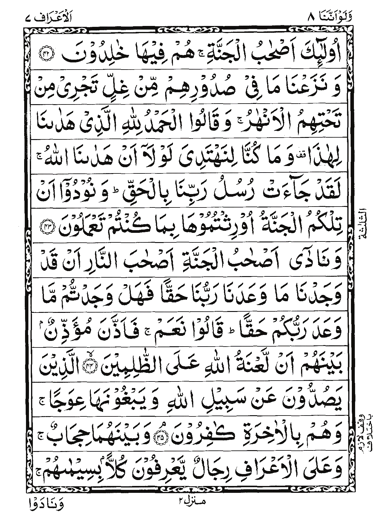 Surah Al-A'raf Page 8